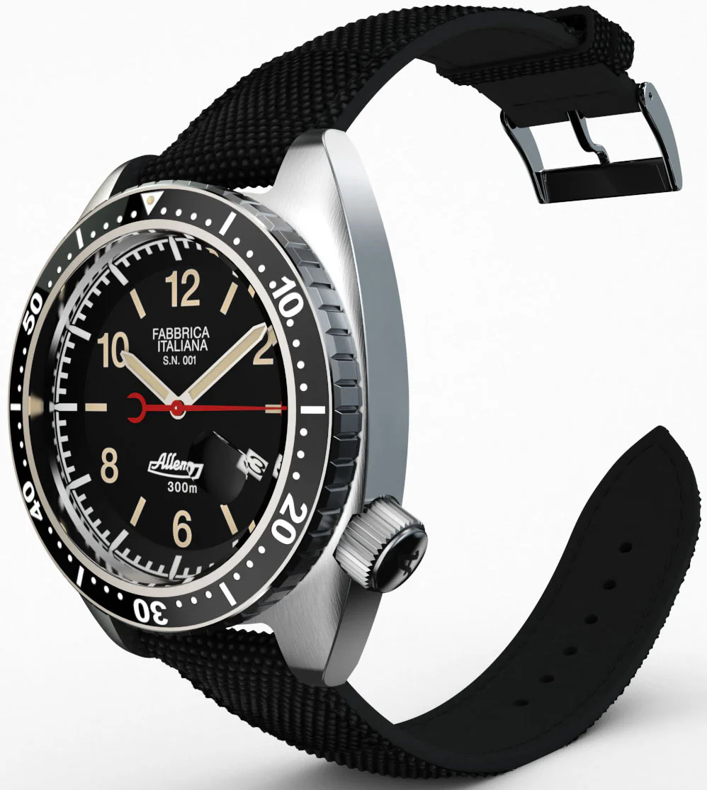 Allemano Watch 1973 Diver Shark Black - Image 4