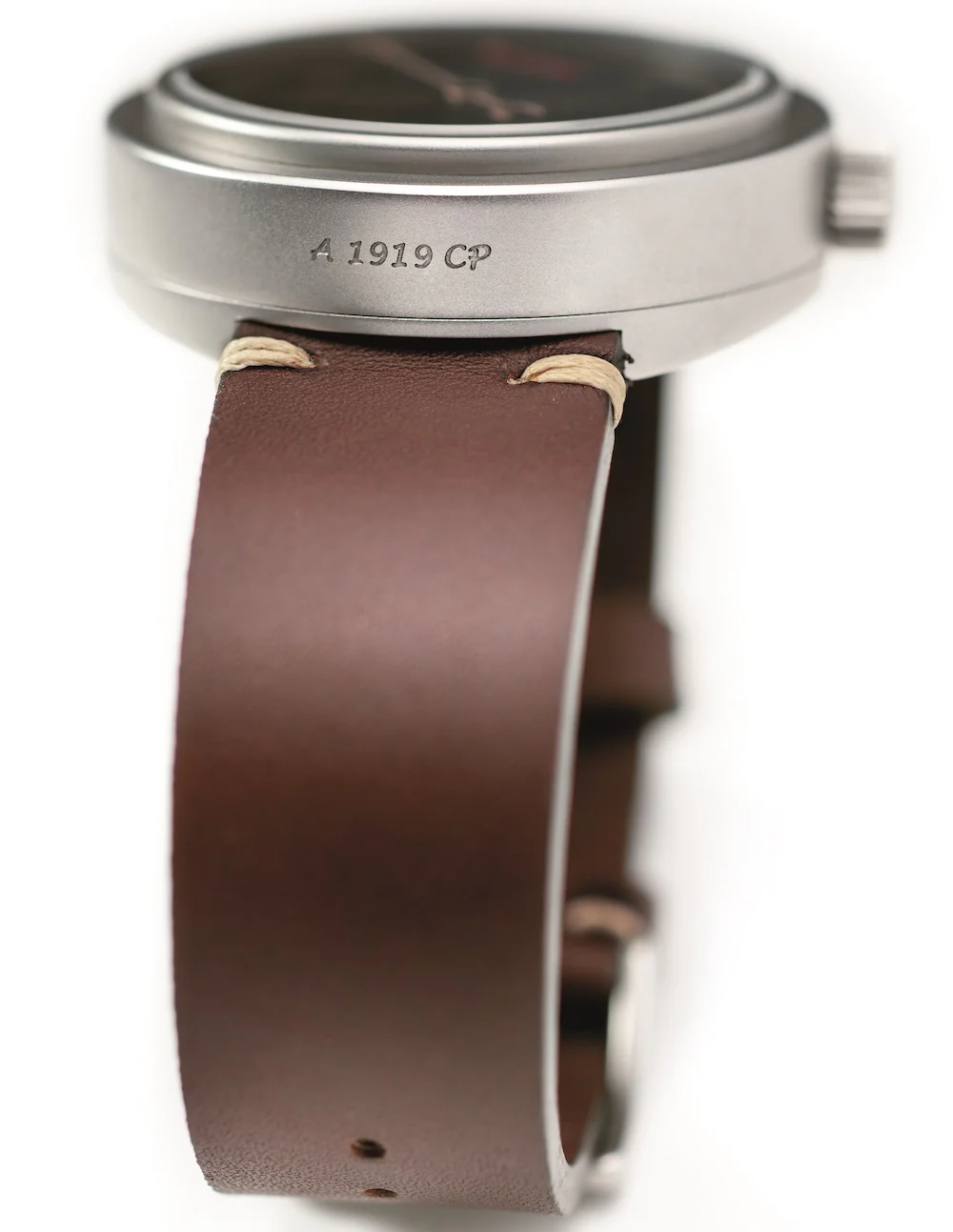 Allemano Watch Man Antique White Brushed Case - Image 3