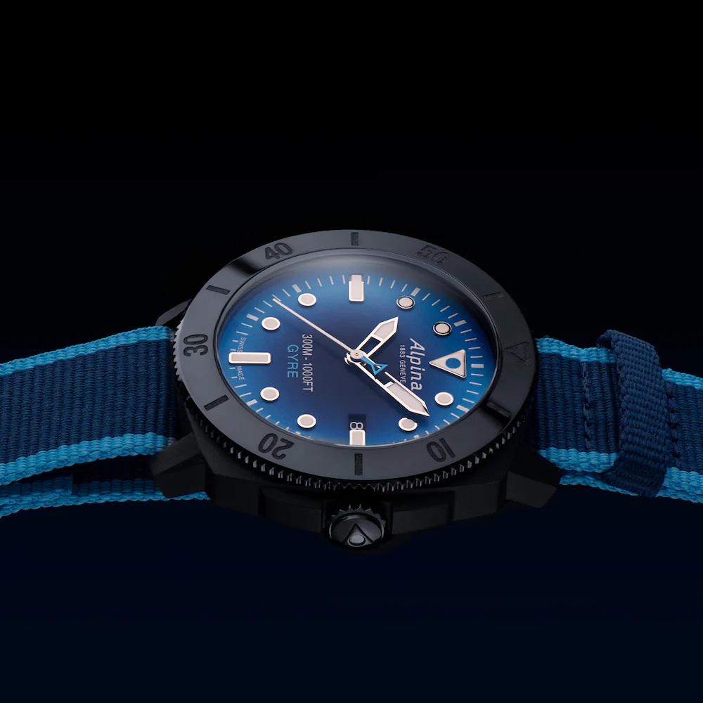 Alpina Seastrong Diver Gyre Smoked Blue Mens Watch D - Image 4