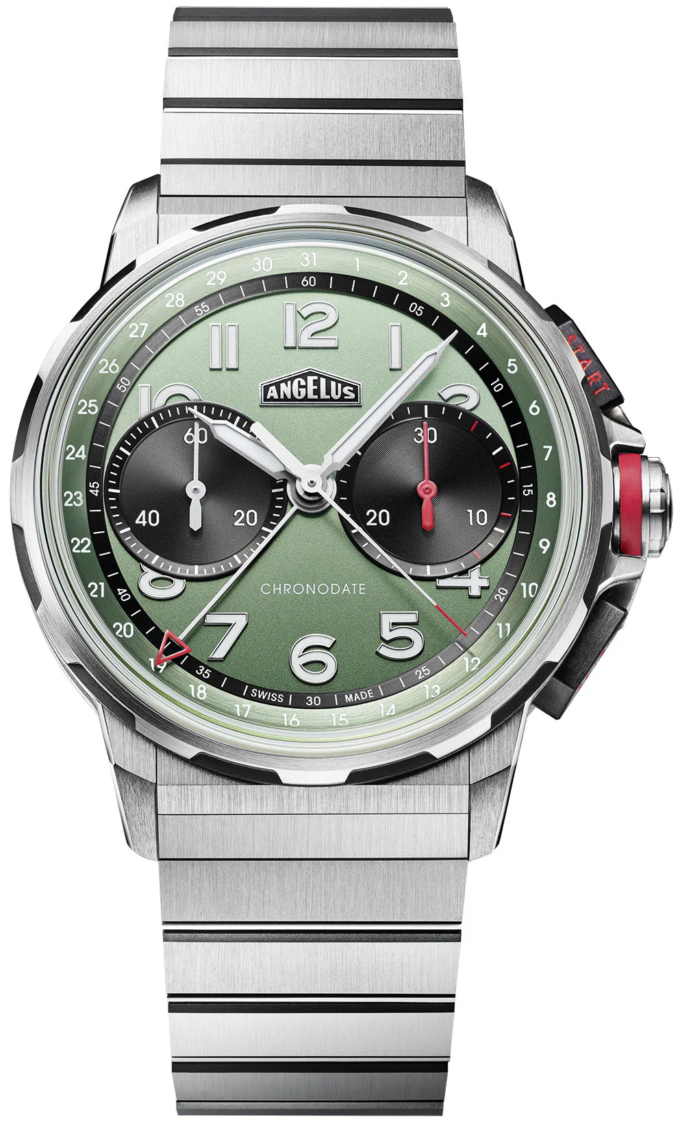 Angelus Watch Chronodate Titanium Green Titanium