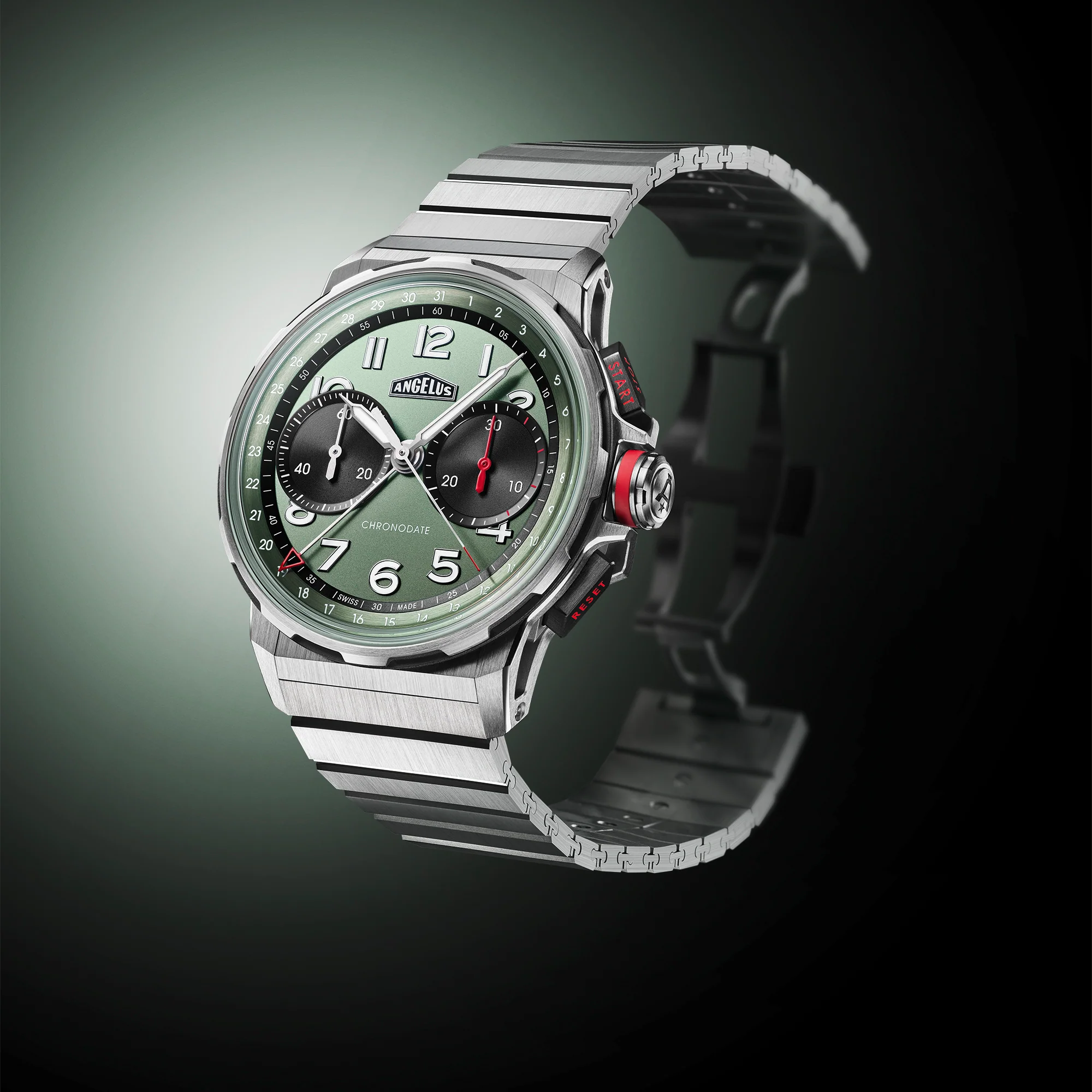 Angelus Watch Chronodate Titanium Green Titanium - Image 2