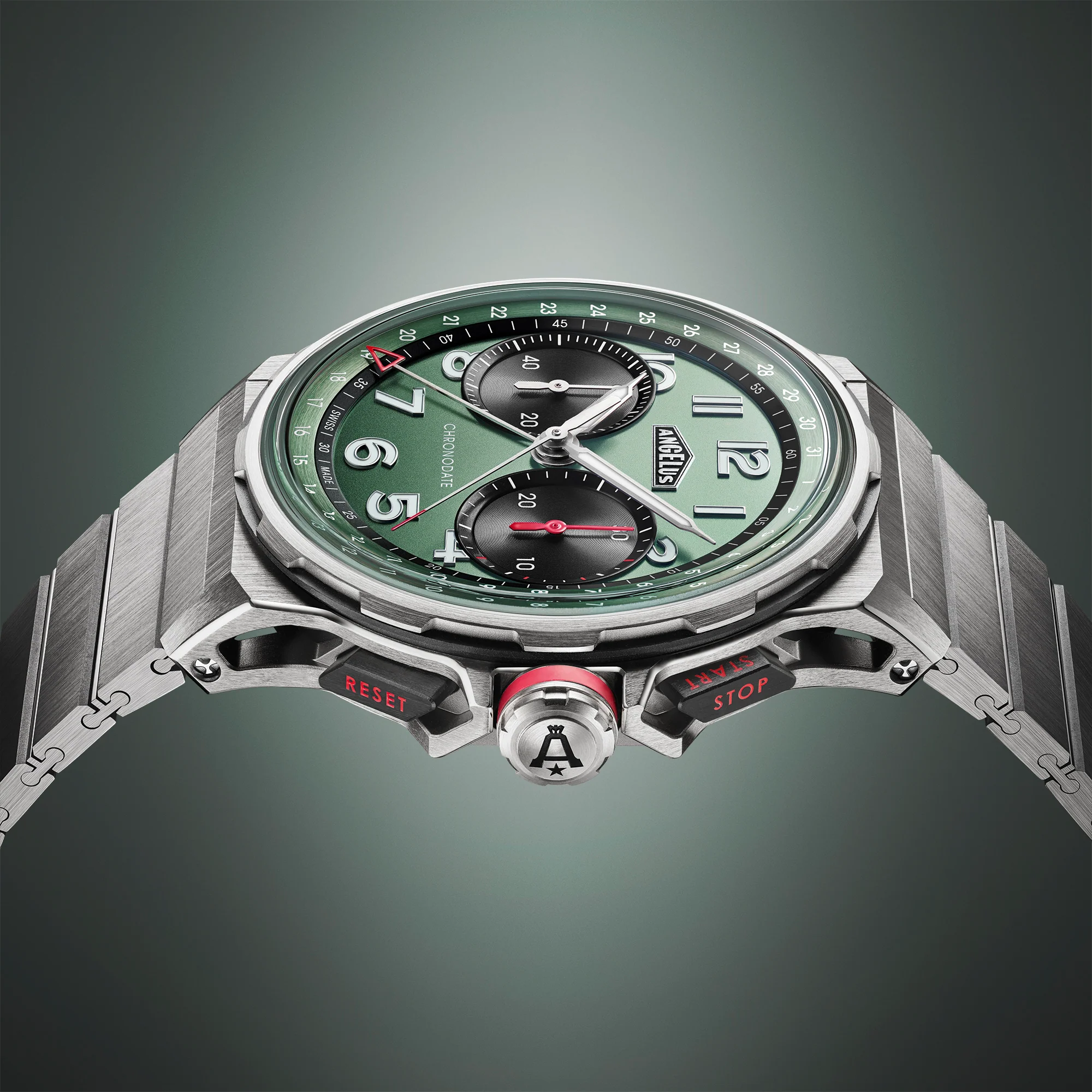 Angelus Watch Chronodate Titanium Green Titanium - Image 3