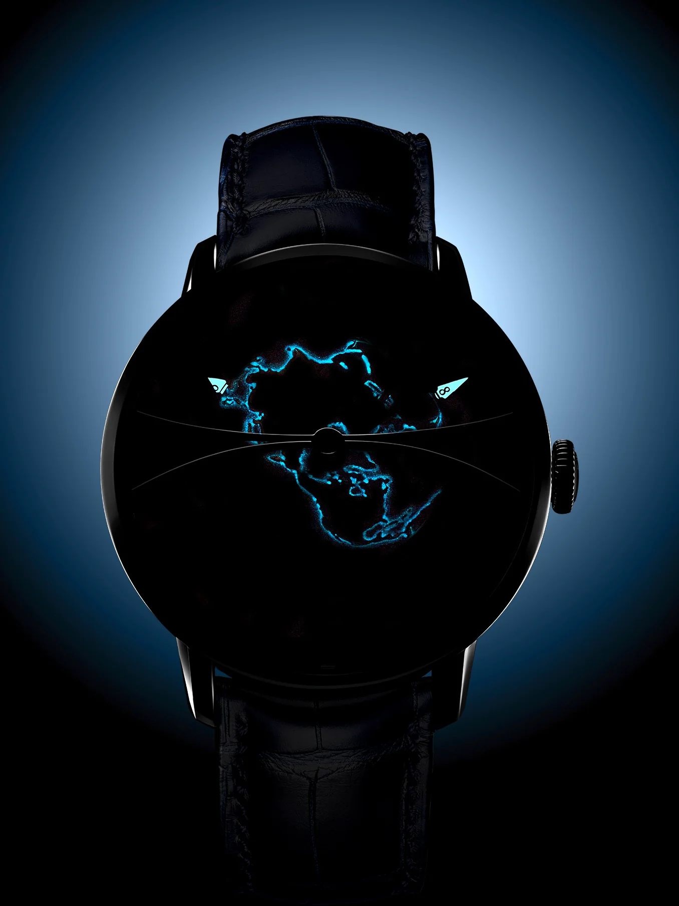 Arnold & Son Watch Globetrotter Steel Blue Limited Edition - Image 5