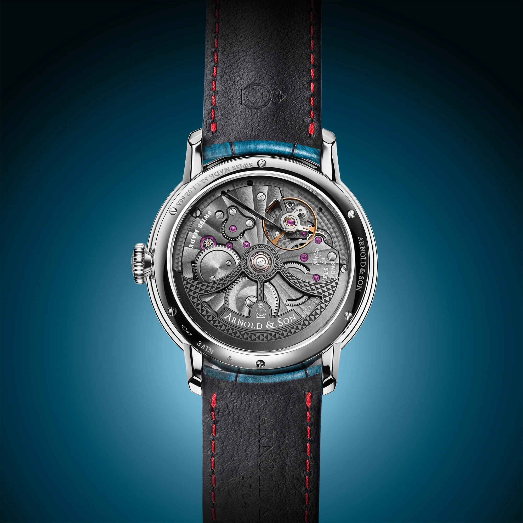 Arnold & Son Globetrotter Steel Opaline Limited Edition Watch - Image 4