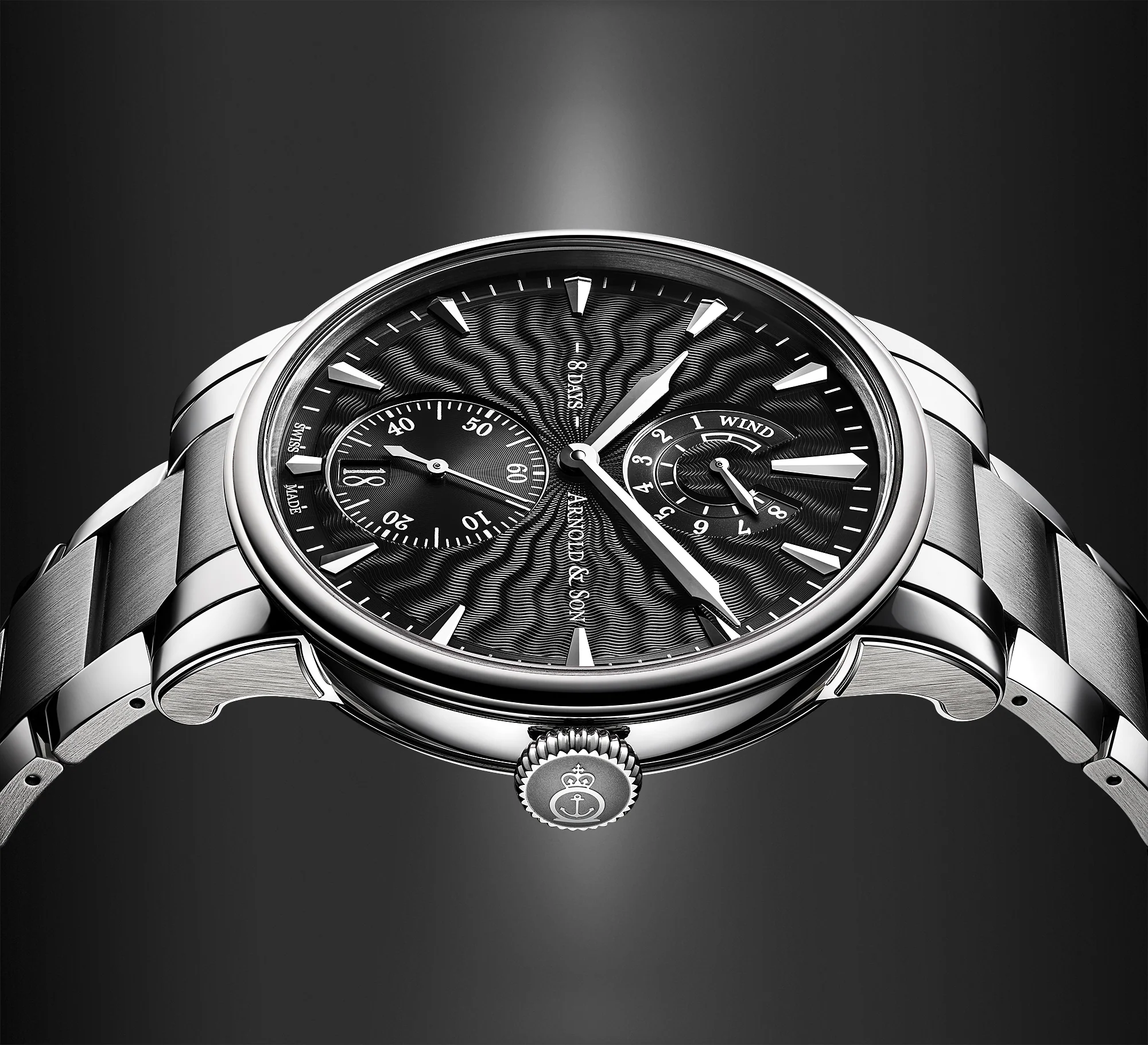 Arnold & Son Watch Eight-Day Royal Navy Black - Image 3