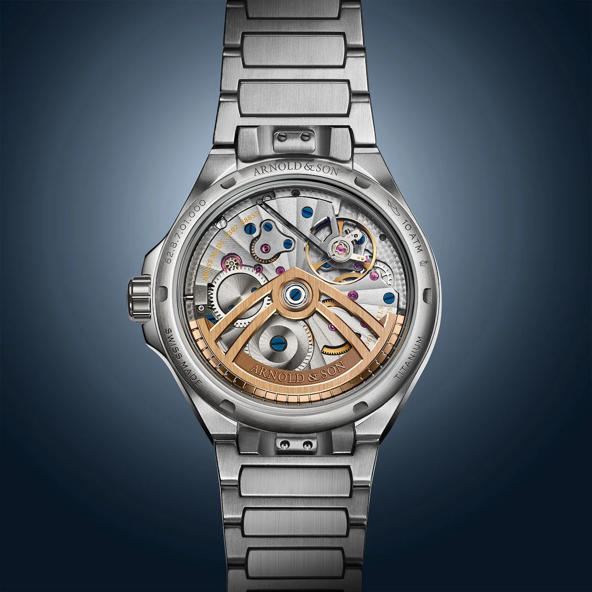Arnold & Son Longitude Titanium Ocean Blue Watch - Image 4
