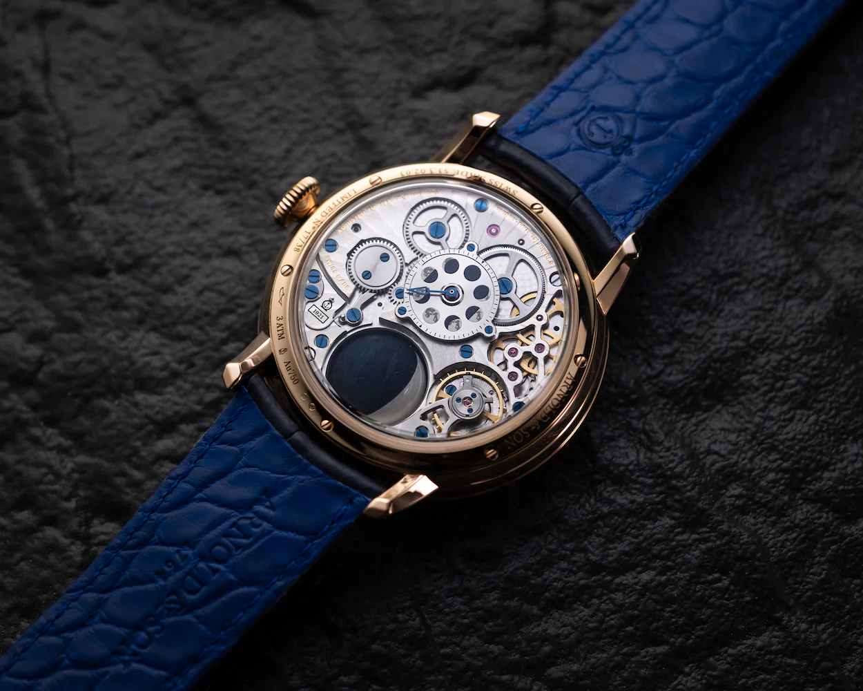 Arnold & Son Luna Magna Meteorite Red Gold Limited Edition Watch - Image 8