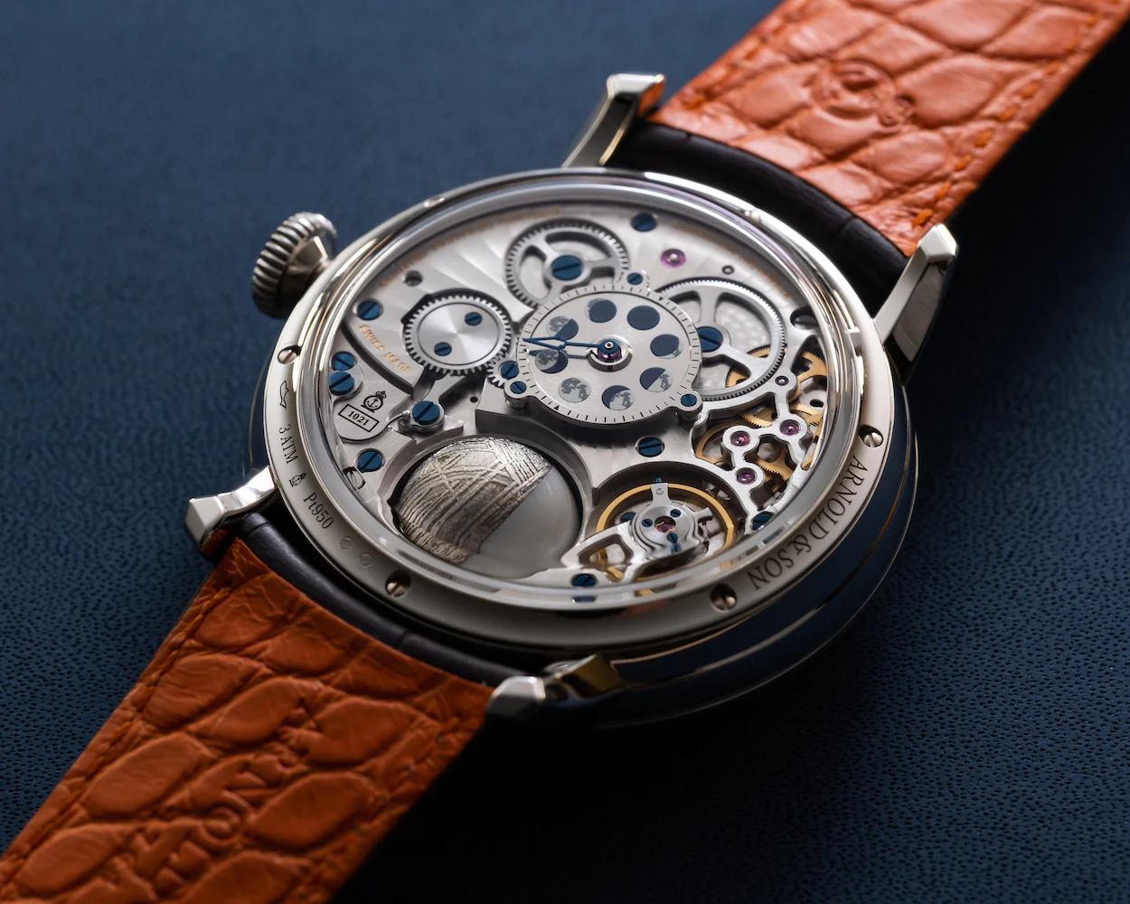 Arnold & Son Luna Magna Platinum Meteorite Limited Edition Watch - Image 6