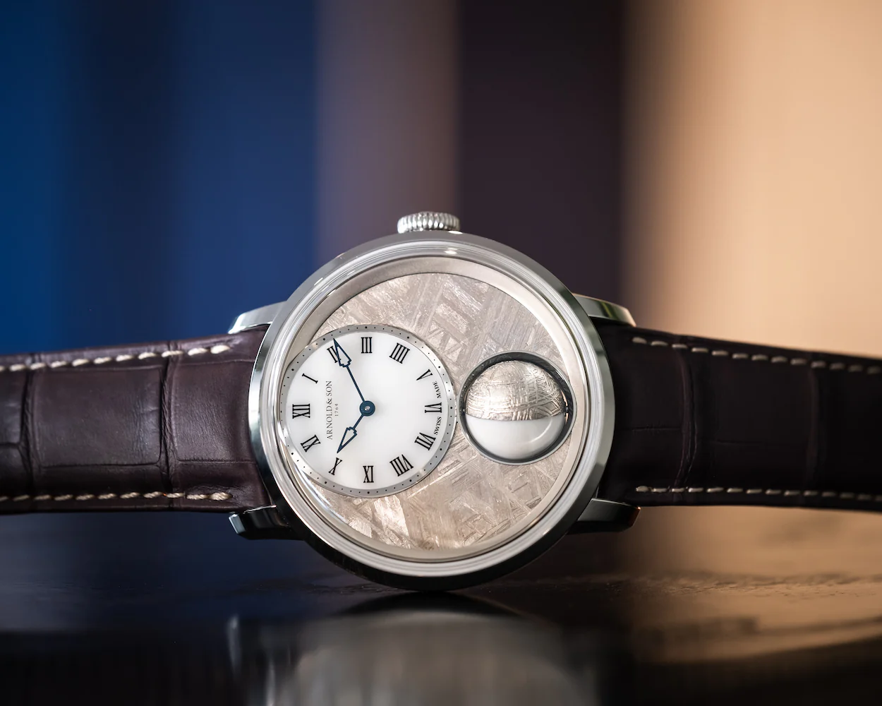 Arnold & Son Luna Magna Platinum Meteorite Limited Edition Watch - Image 7