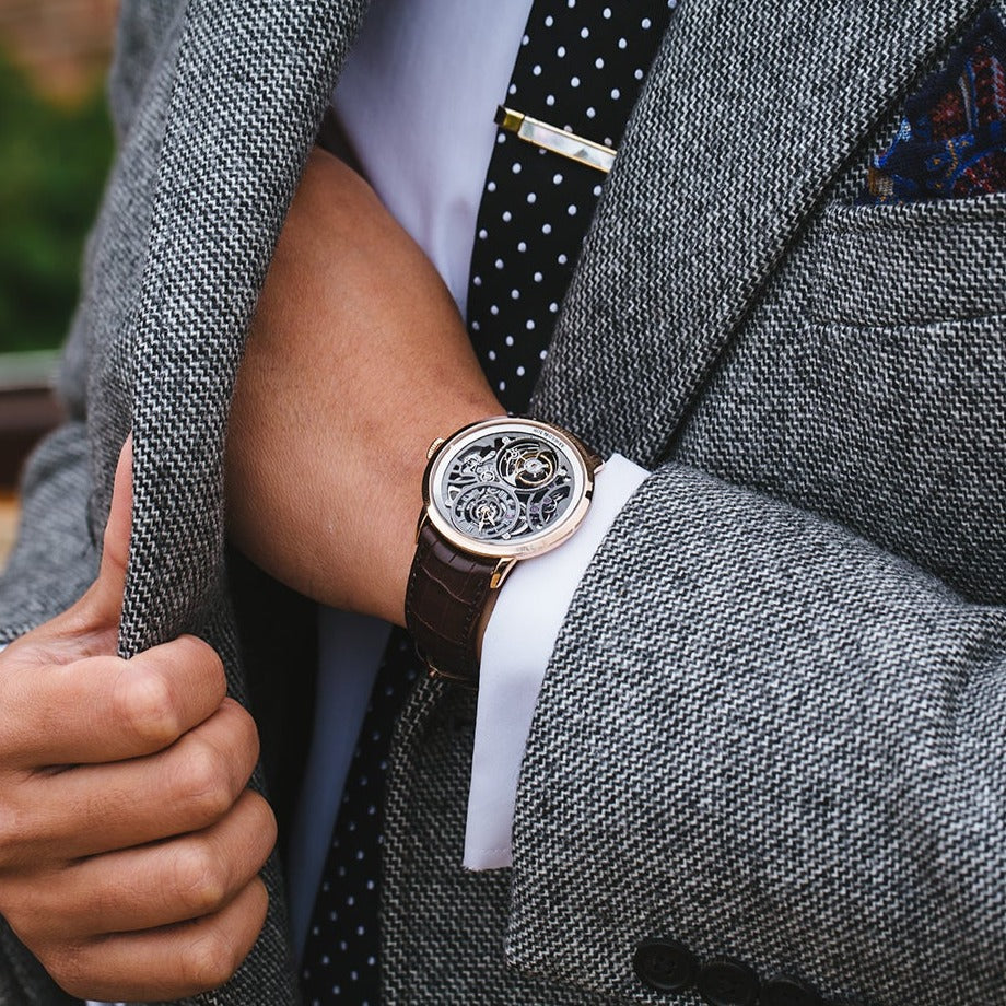 Arnold & Son Ultrathin Tourbillon Gold Skeleton Watch - Image 2