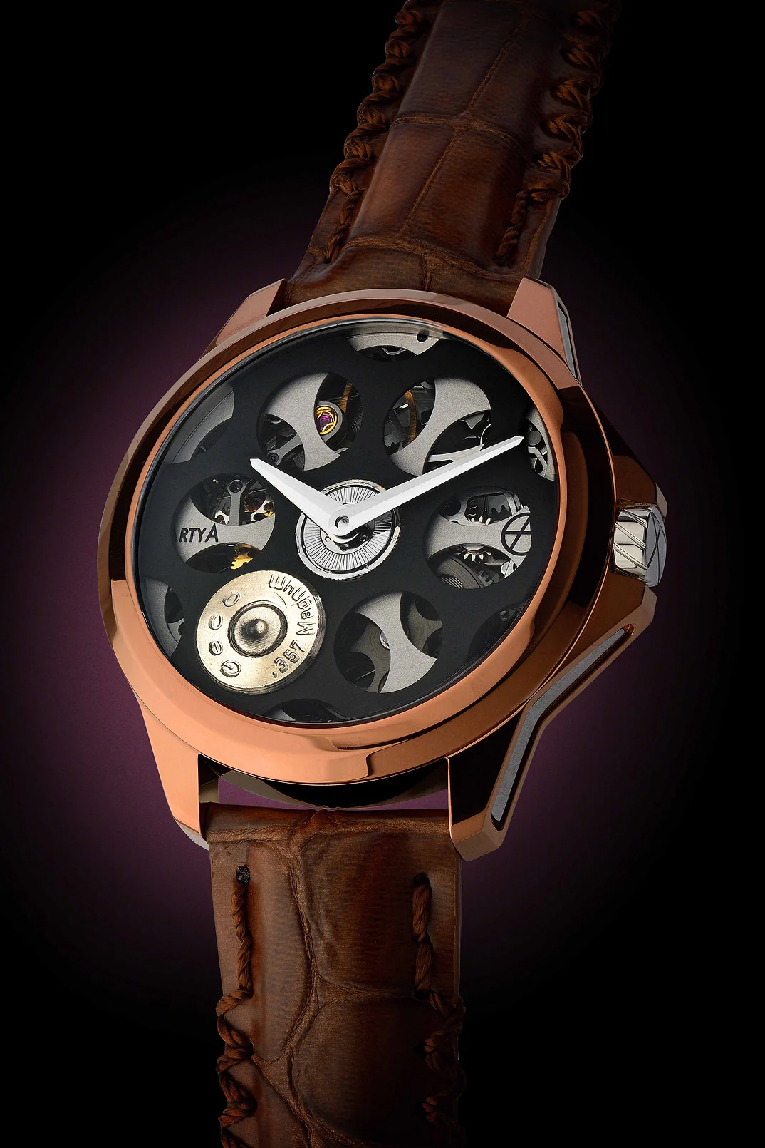 ArtyA Son of a Gun Russian Roulette Choco B&W Limited Edition Watch