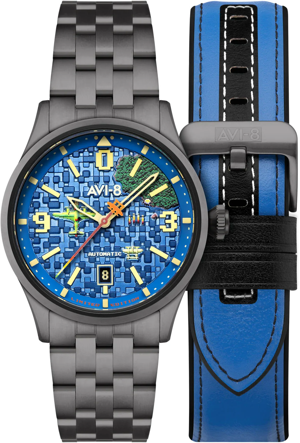 AVI-8 Flyboy Capcom 1942 Automatic Pixel Gunmetal Ace Limited Edition