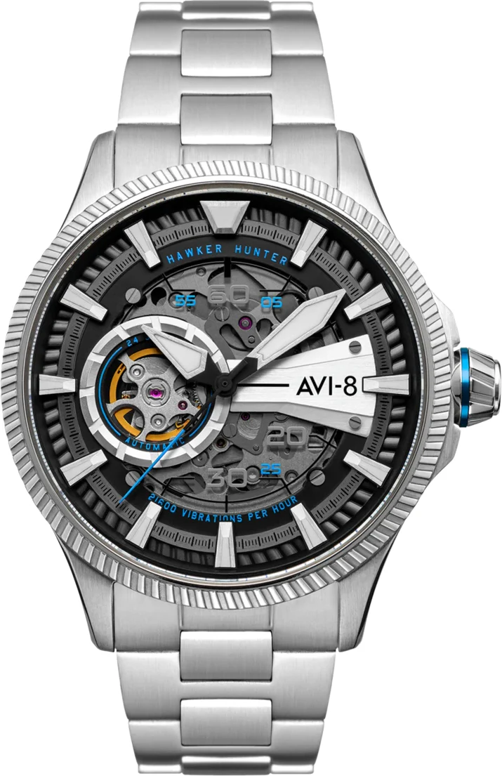 AVI-8 Watch Hawker Hunter Avon Automatic Blue Diamonds D