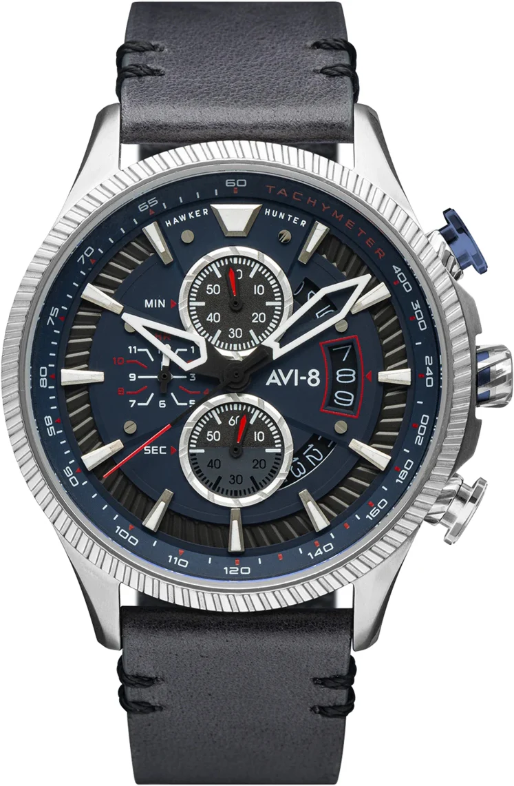 AVI-8 Watch Hawker Hunter Avon Chronograph Marine Grey