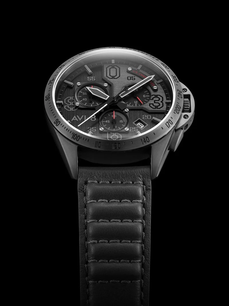 AVI-8 Watch P-51 Mustang Blakeslee Chronograph D - Image 2