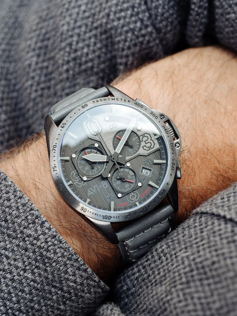 AVI-8 Watch P-51 Mustang Blakeslee Chronograph D - Image 5