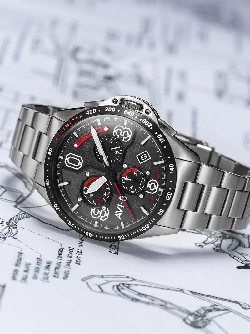AVI-8 Watch P-51 Mustang Blakeslee Chronograph - Image 3