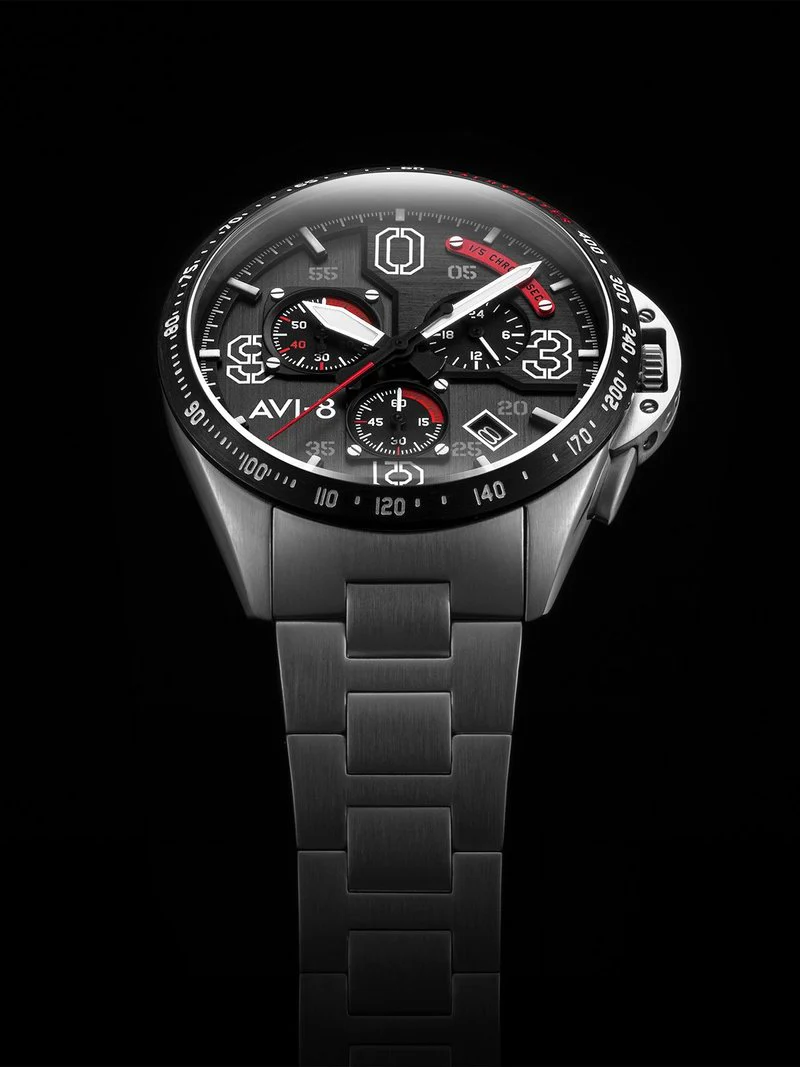 AVI-8 Watch P-51 Mustang Blakeslee Chronograph - Image 4