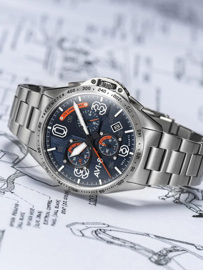 AVI-8 Watch P-51 Mustang Blakeslee Chronograph - Image 3