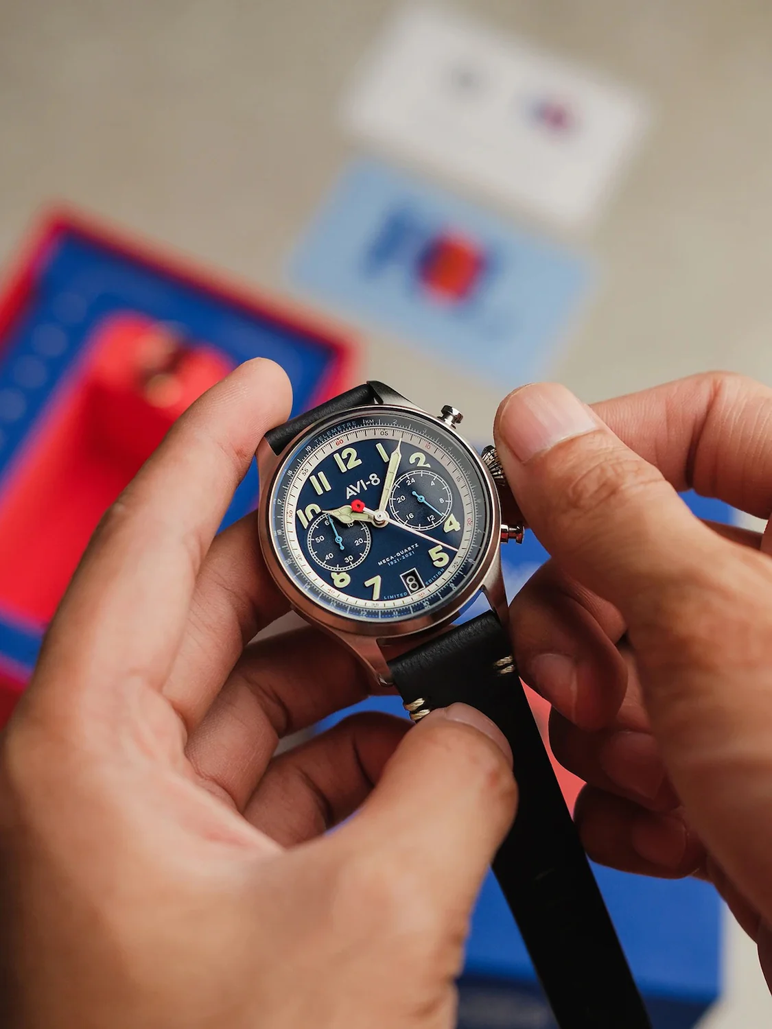 AVi-8 Watch Royal Blue Royal British Legion Limited Edition - Image 2