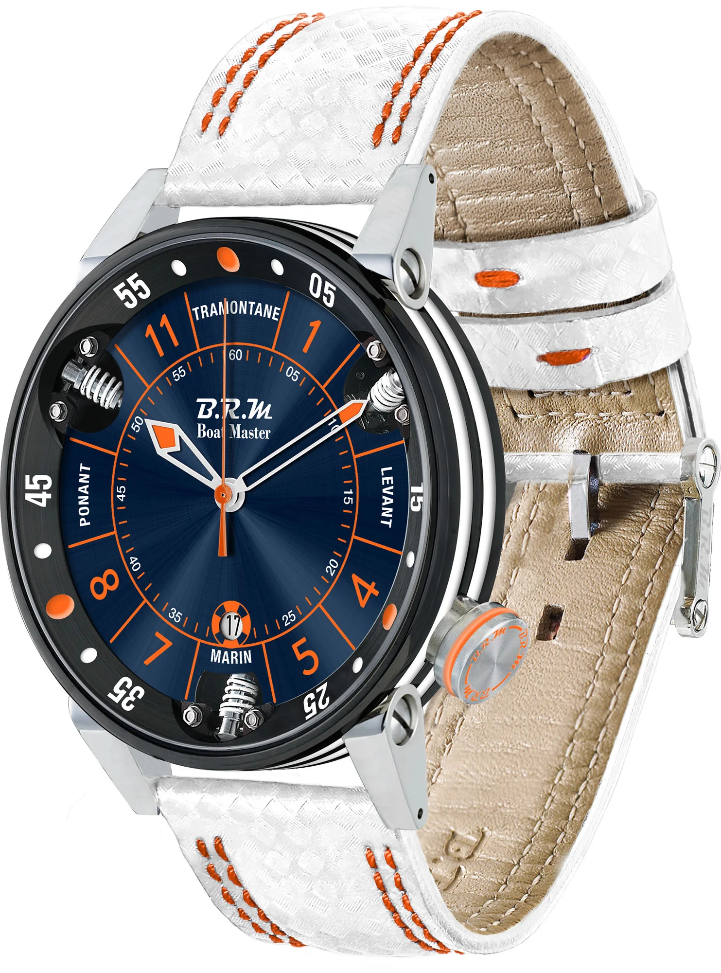 B.R.M. Watches Boat Master Chronograph Blue Sun Watch