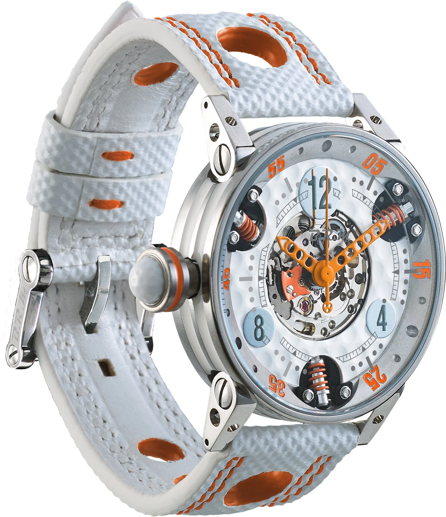 B.R.M Watch Golf Master GF7-38-SA-SQ-AO Ladies Orange Hands