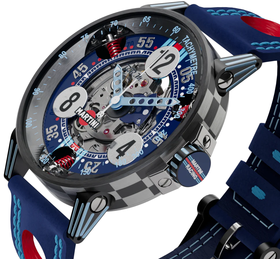 B.R.M. Watches V6-44 Martini Racing Skeleton Limited Edition Watch - Image 5