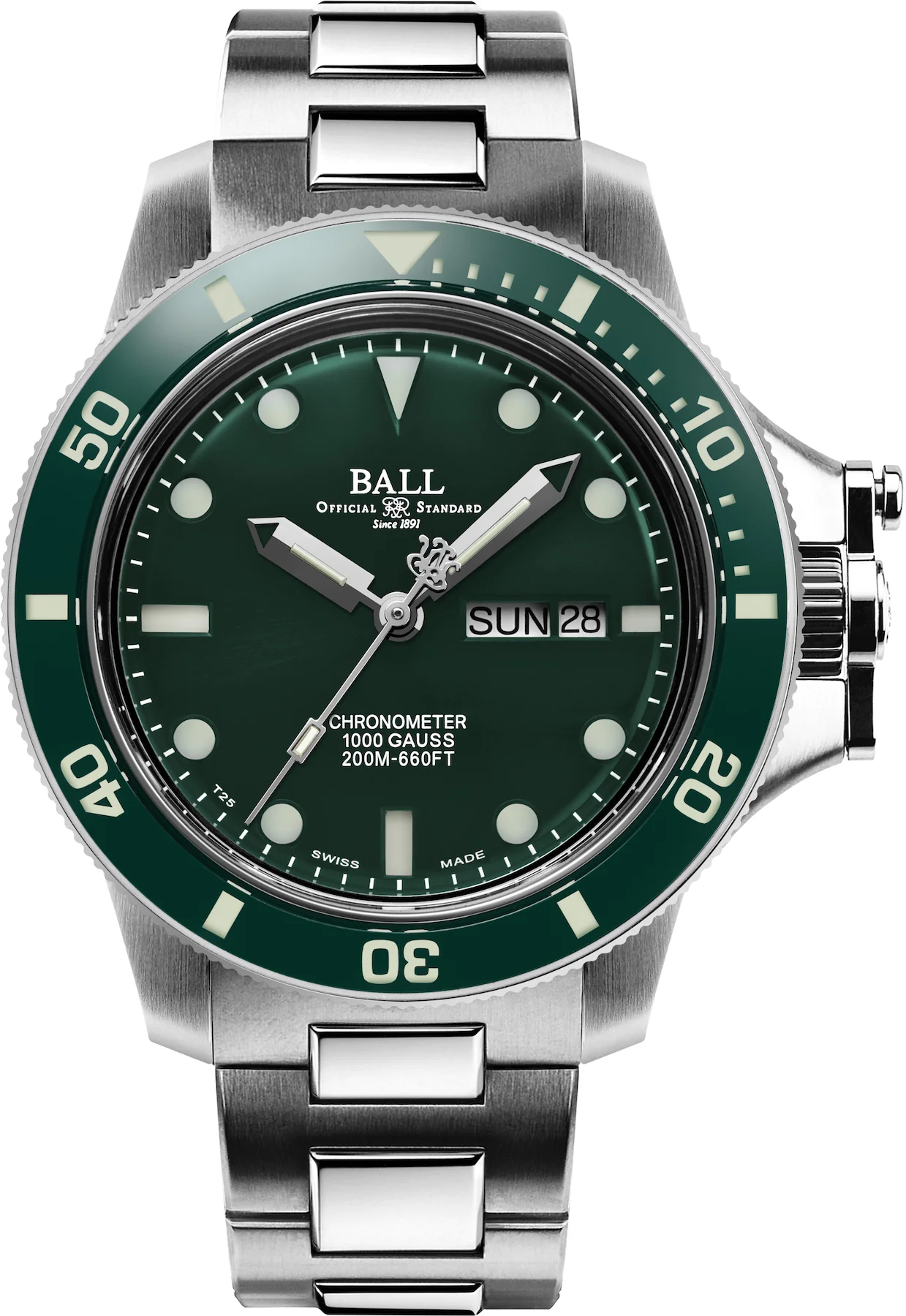 Ball Watch Company Engineer Hydrocarbon Original Green Watch