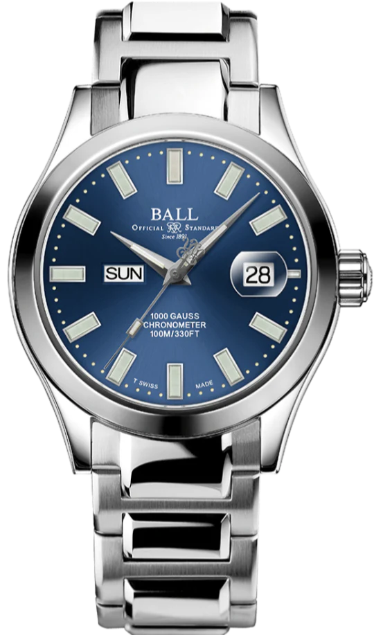Ball Watch Company Engineer III Marvelight Chronometer Day Date Watch