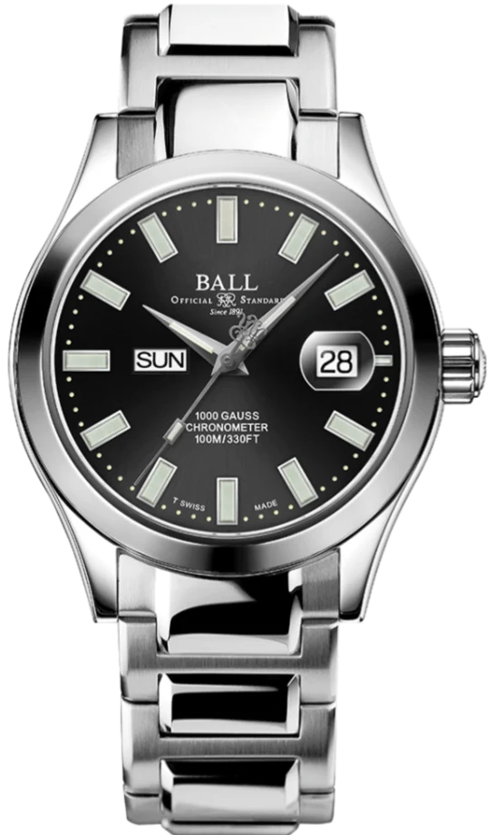 Ball Watch Company Engineer III Marvelight Chronometer Day Date Watch
