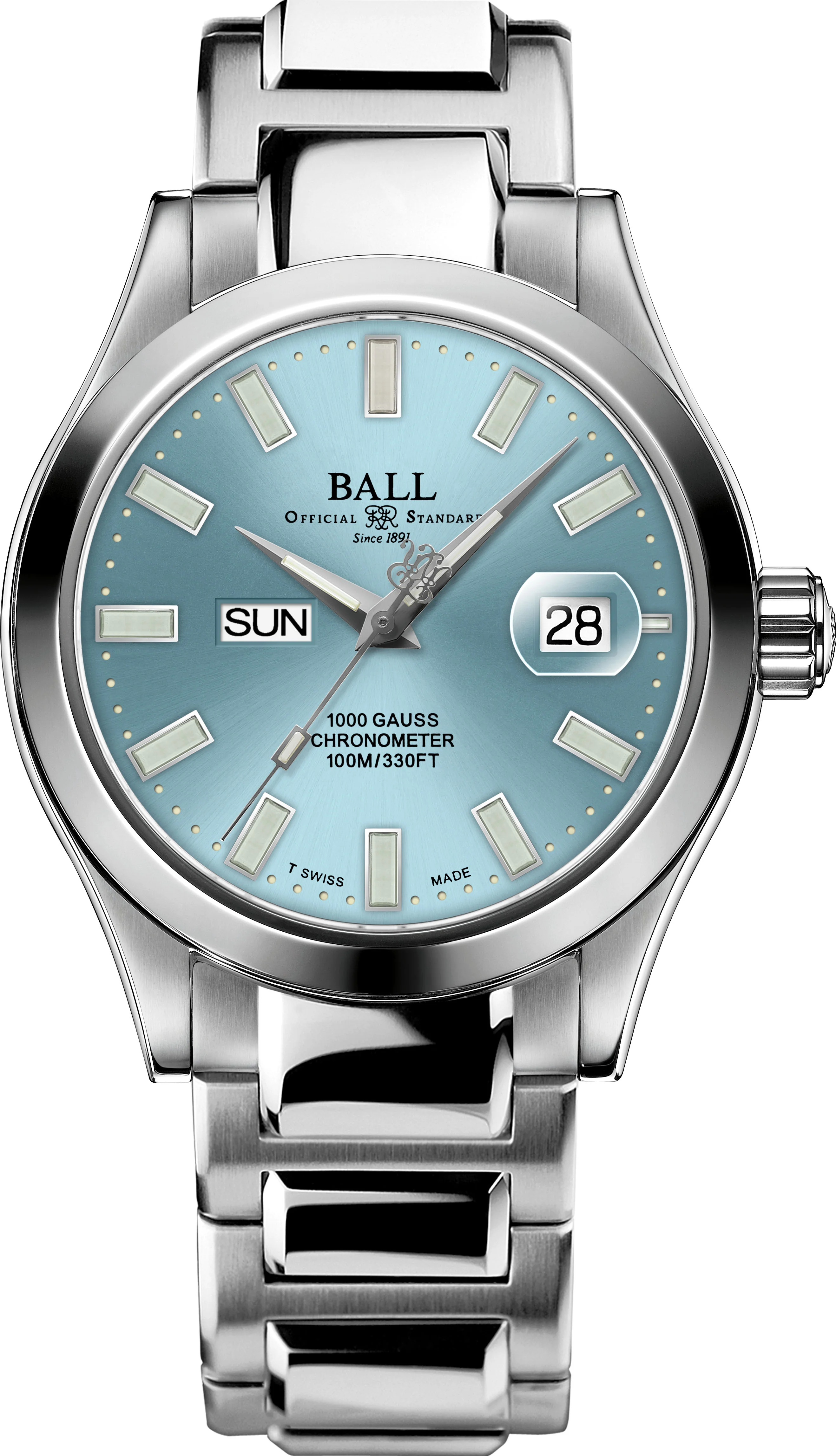 Ball Watch Company Engineer III Marvelight Chronometer Day Date Watch