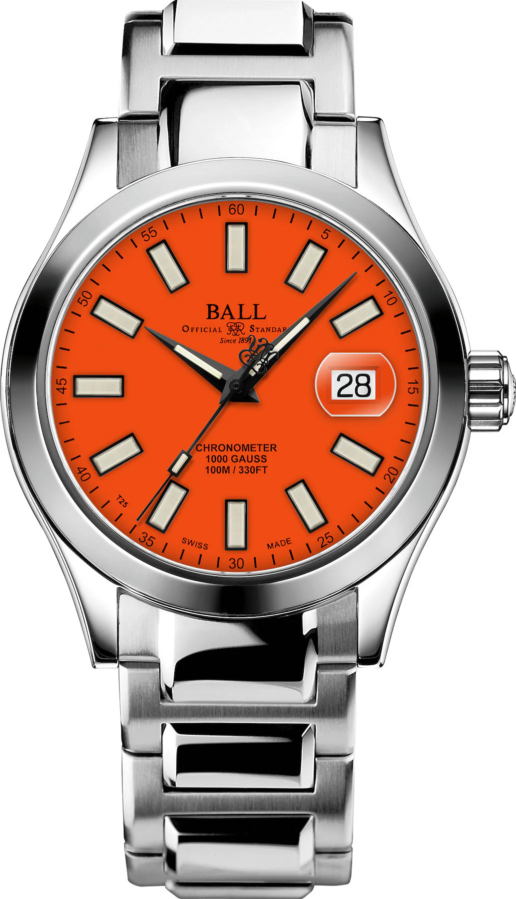 Ball Watch Company Engineer III Marvelight Chronometer Orange Watch