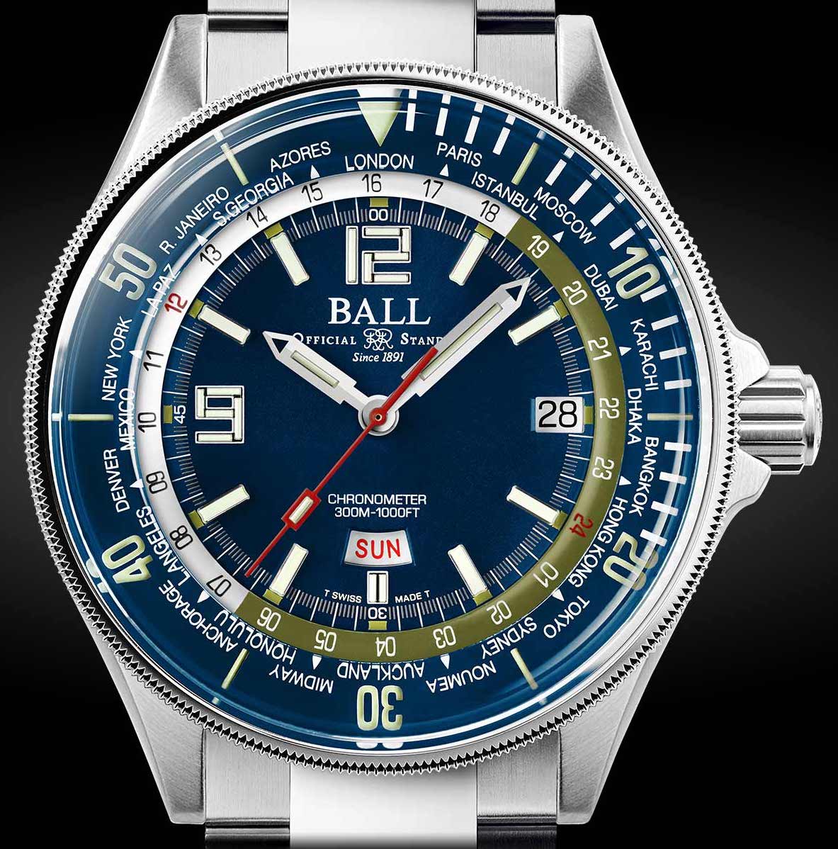 Ball Watch Company Engineer Master II Diver Worldtime Limited Edition Watch - Image 4