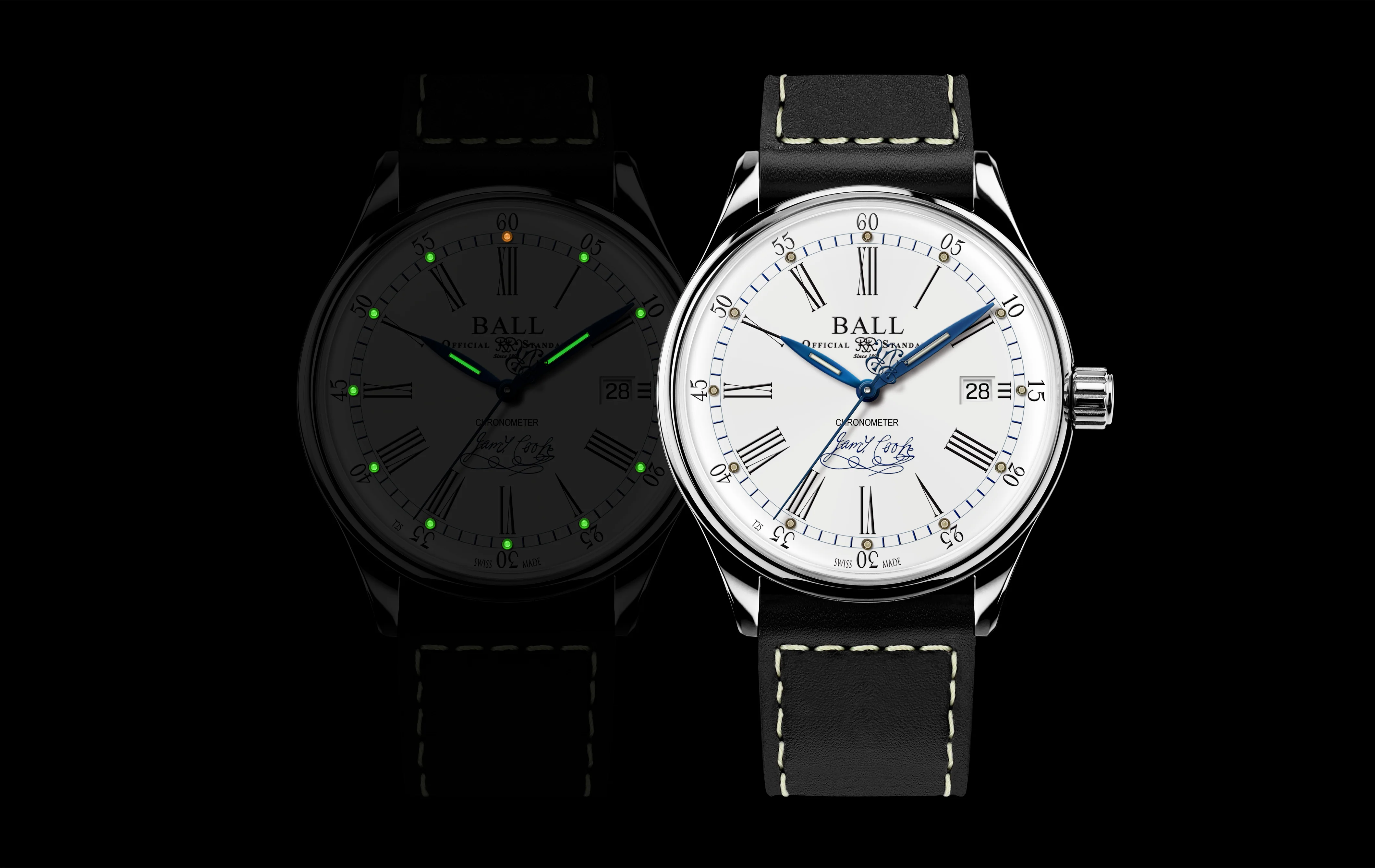 Ball Watch Company Trainmaster Endeavour Chronometer Leather Limited Edition - Image 2