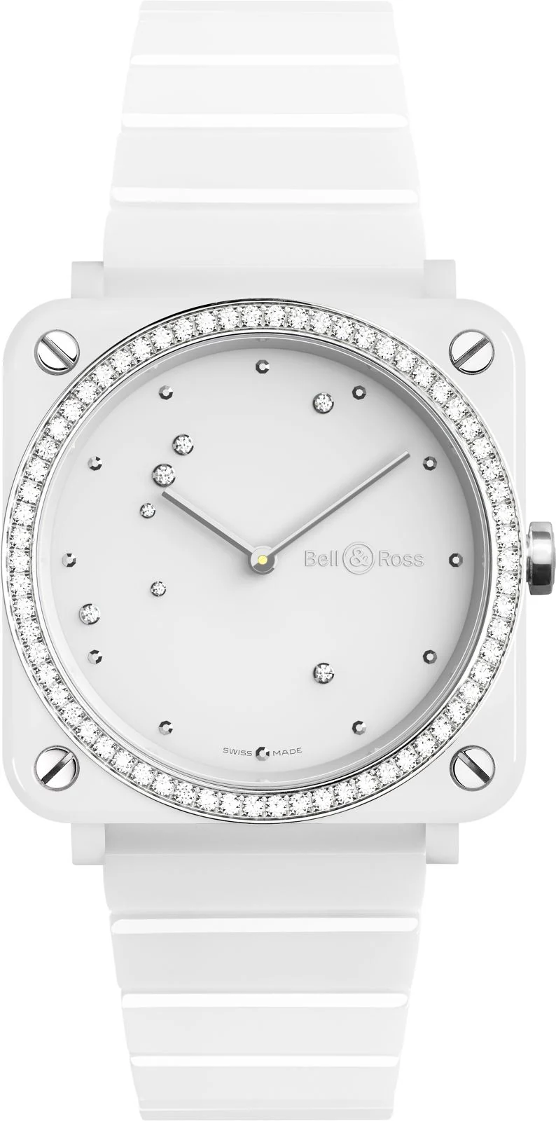 Bell & Ross Watch BRS White Diamond Eagle