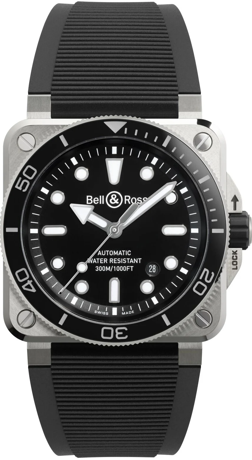 Bell & Ross BR 03 Diver Black Steel Watch