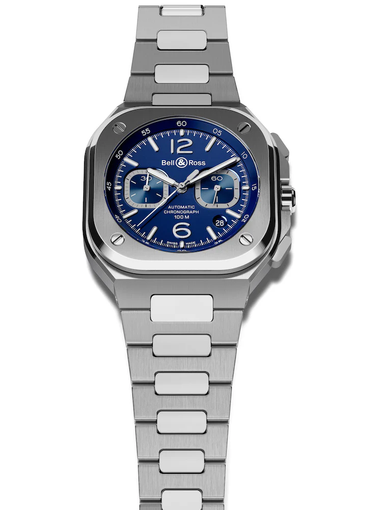 Bell & Ross Watch BR 05 Chrono Blue Steel Bracelet D - Image 2