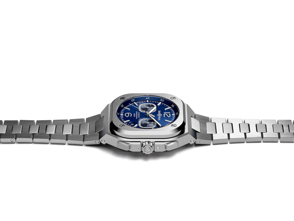 Bell & Ross Watch BR 05 Chrono Blue Steel Bracelet D - Image 3