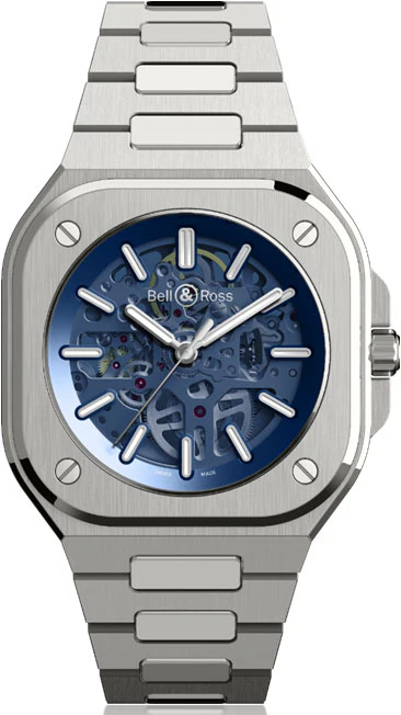 Bell & Ross Watch BR 05 Skeleton Blue Bracelet Limited Edition