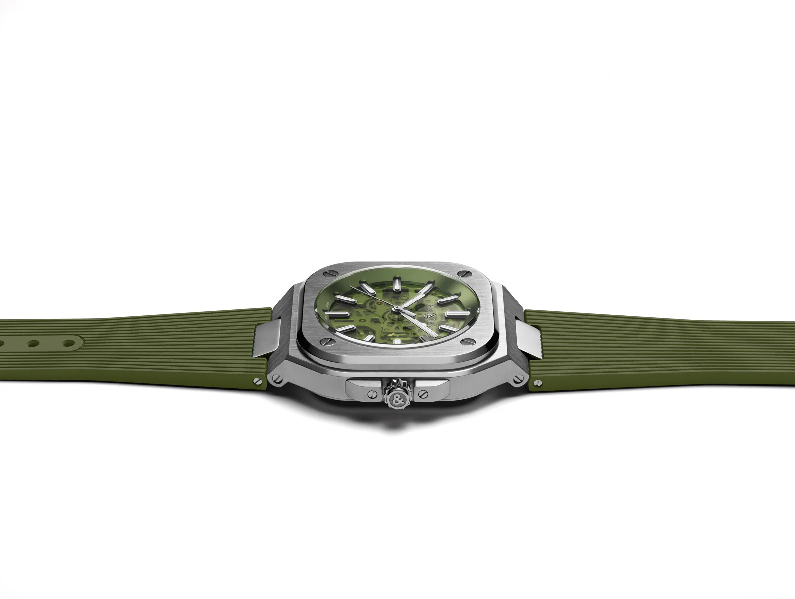 Bell & Ross Watch BR 05 Skeleton Green Rubber Limited Edition - Image 3