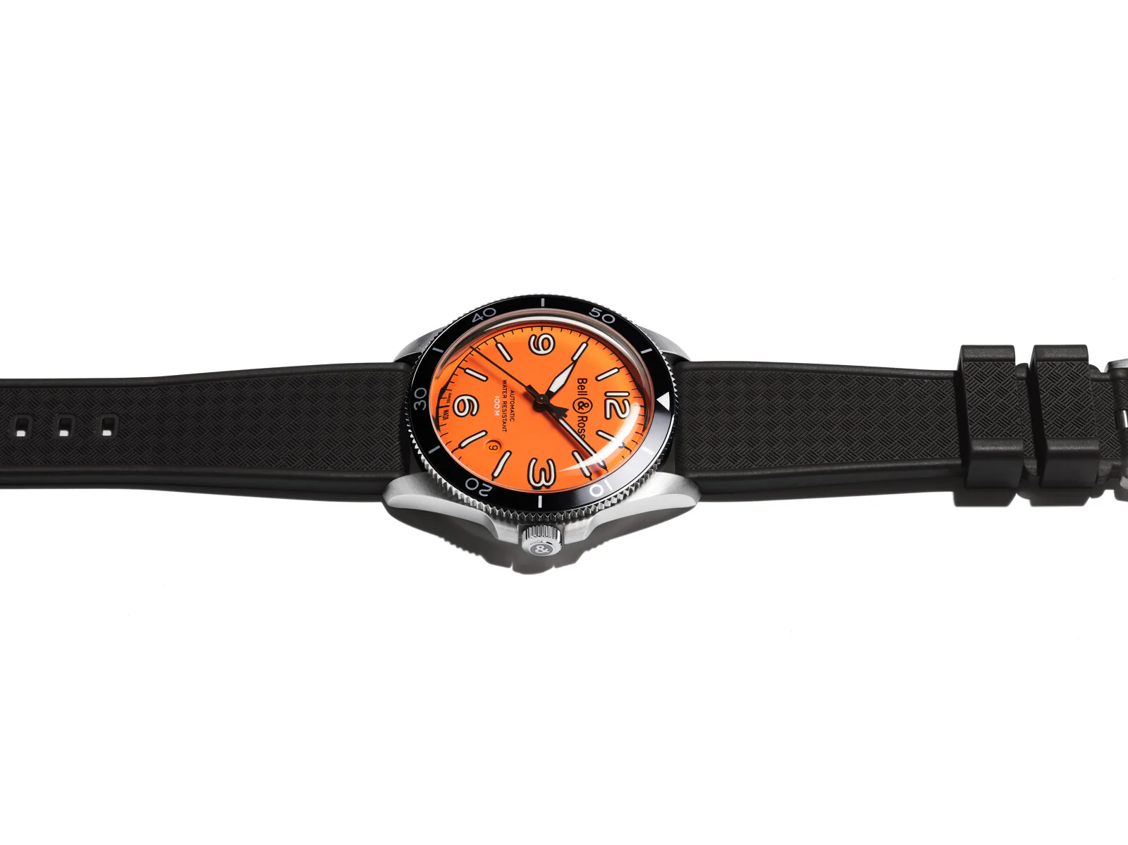 Bell & Ross Watch Vintage BR V2 Orange Rubber Limited Edition D - Image 2