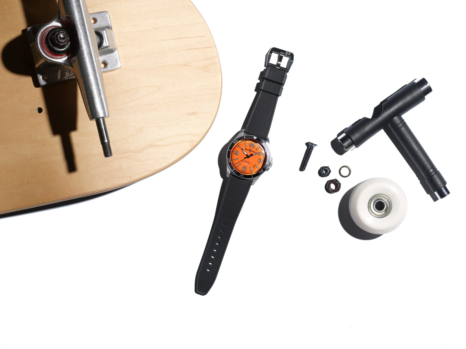 Bell & Ross Watch Vintage BR V2 Orange Rubber Limited Edition D - Image 3