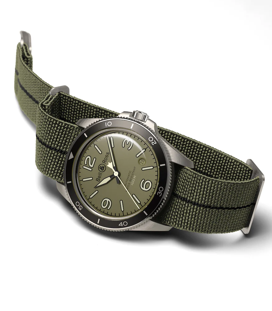 Bell & Ross Watch Vintage BR V2-92 Military Green - Image 2