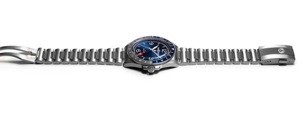 Bell & Ross Watch Vintage BR V2-93 GMT Blue Bracelet - Image 2
