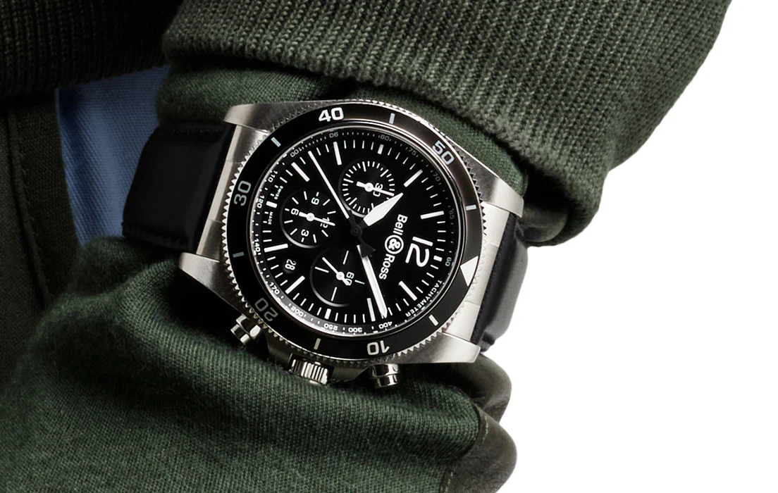 Bell & Ross Watch BRV3-94 Chrono Black Steel - Image 5