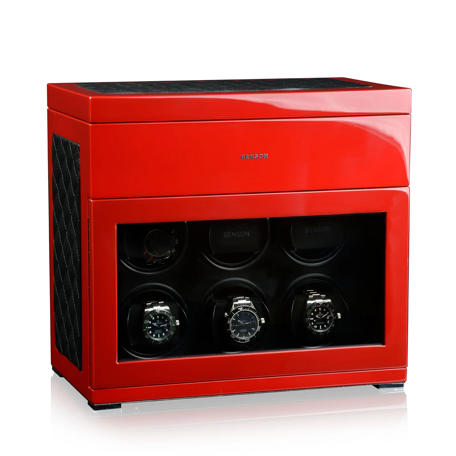 Benson Watch Winder Black Series 6.16 LE Red/black leather - Image 3