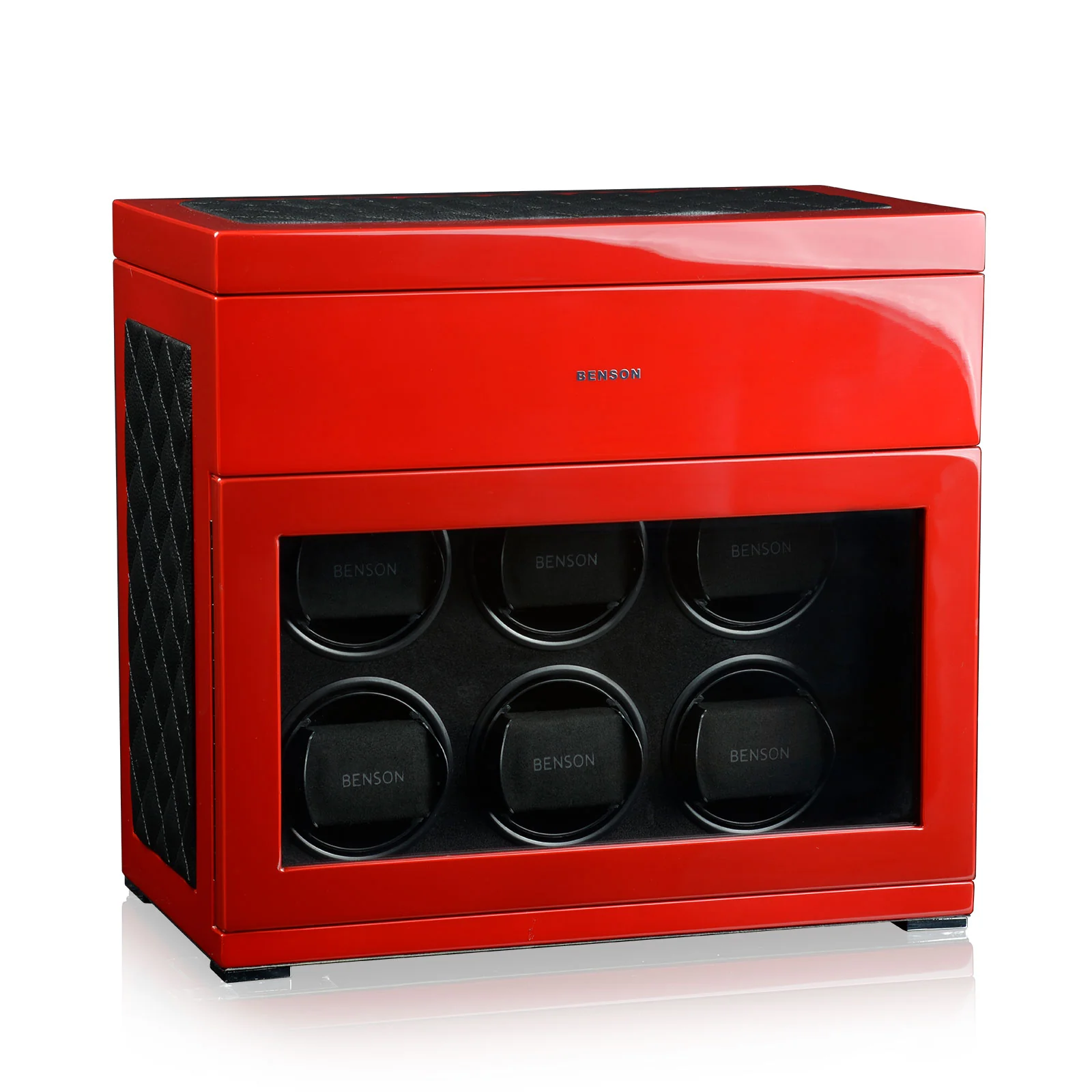 Benson Watch Winder Black Series 6.16 LE Red/black leather - Image 9