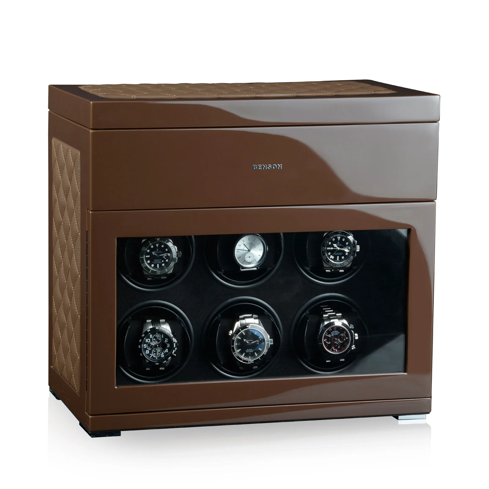 Benson Watch Winder Black Series 6.16 LE Brown/brown leather - Image 9