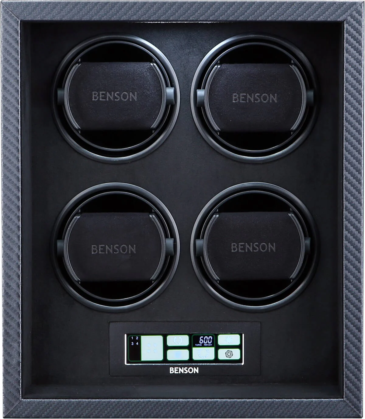 Benson Watch Winder Black Series Leather 4.22.CF Carbon Fibre - Image 3
