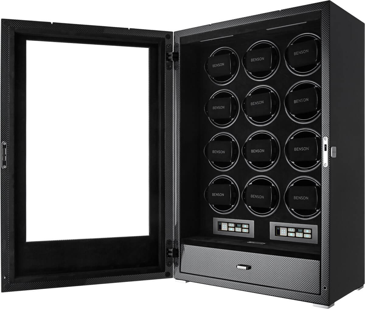 Benson Watch Winder Black Series Pro 12.19.CF Carbon Fiber - Image 2